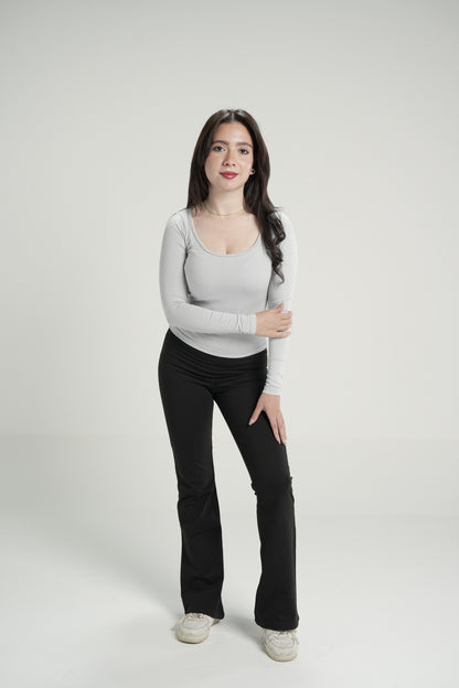 Ultra Soft Flared Leg Pant In Black